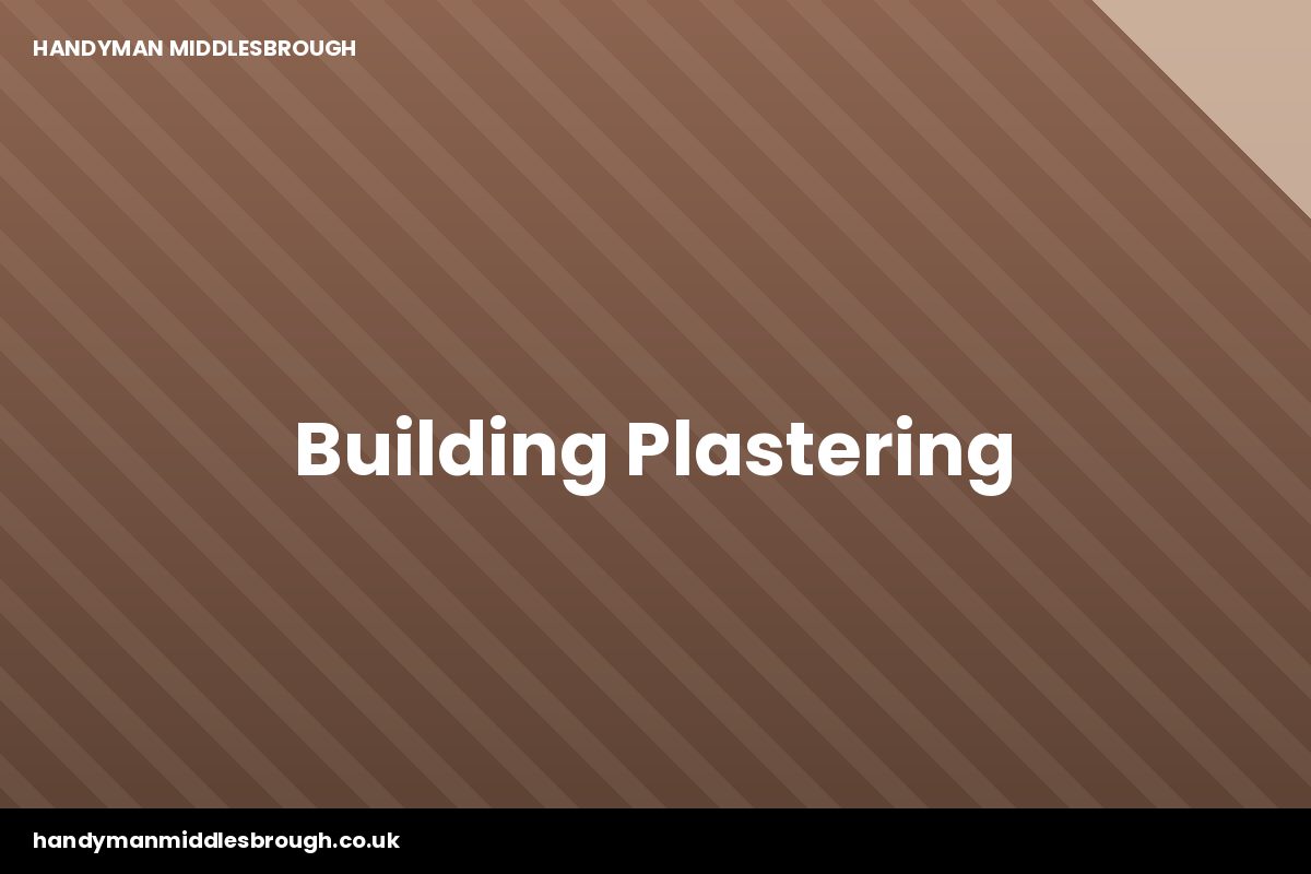 Plastering a wall in a Linthorpe terrace