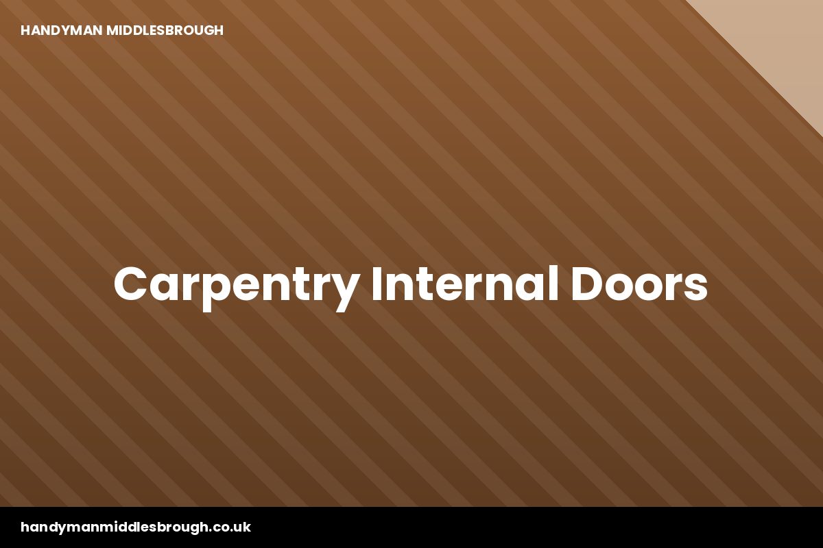 Internal door fitting and re-hanging