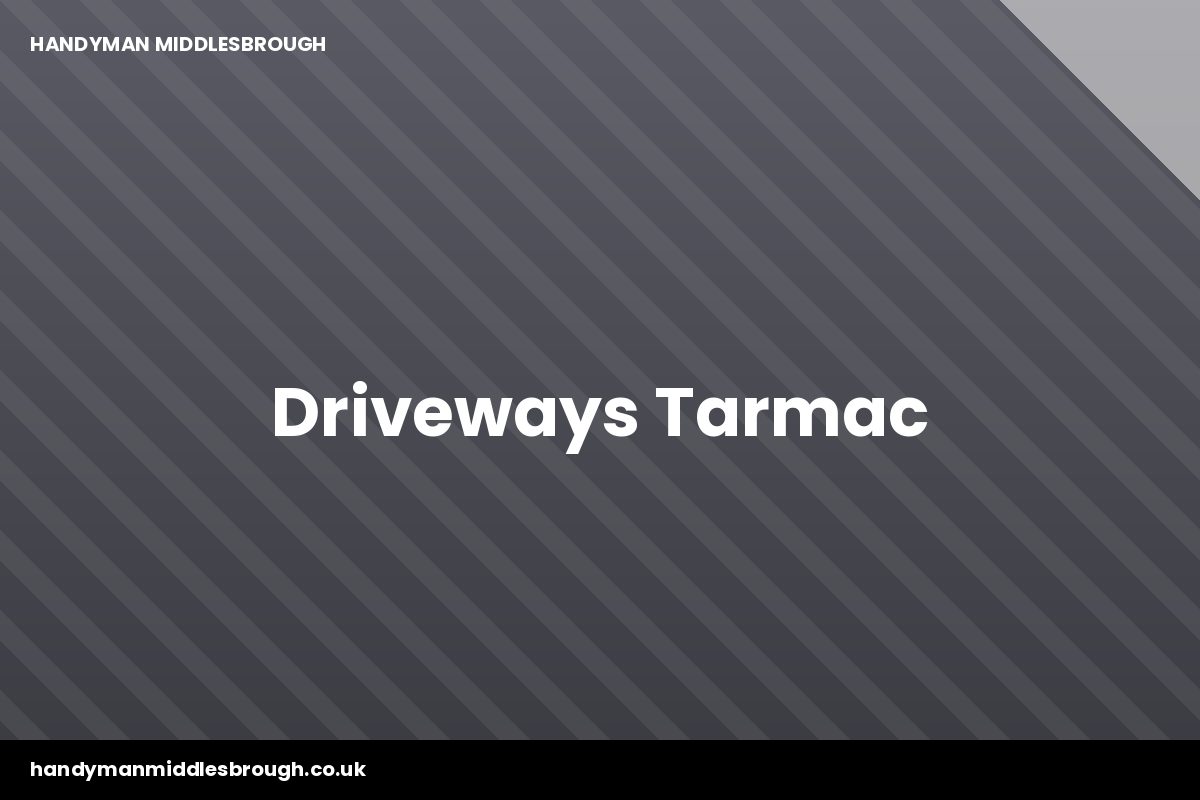Tarmac driveway repair in Acklam