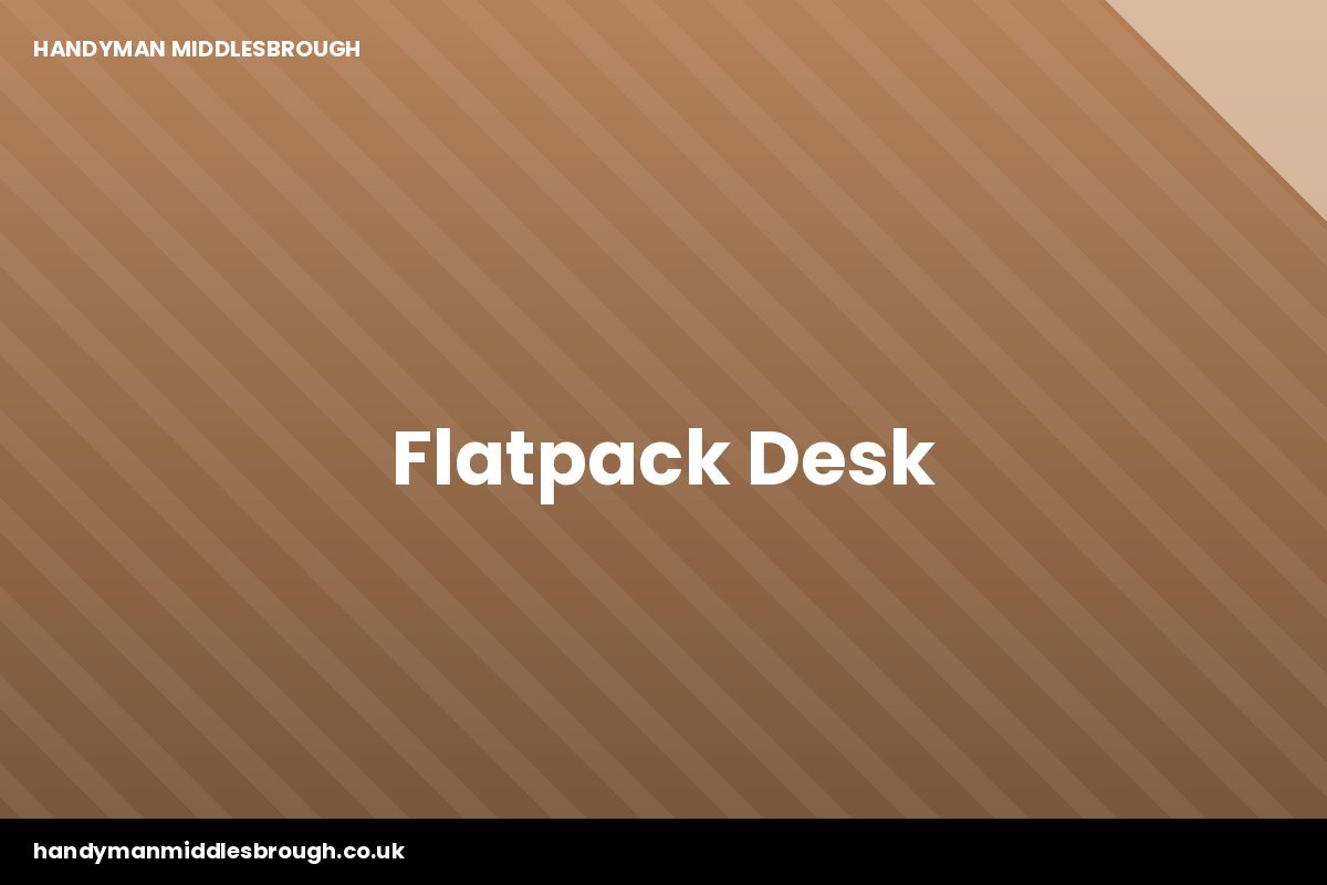 Office desk and chair flatpack assembly