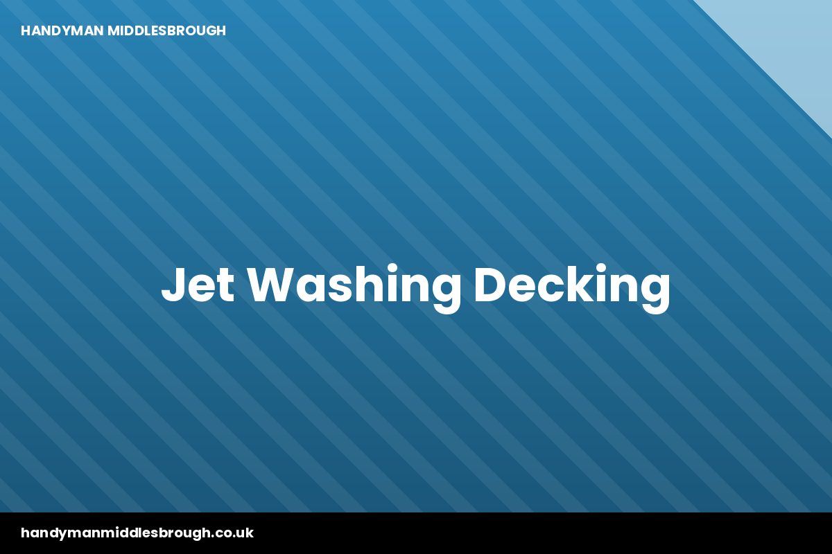 Garden decking restored after jet washing