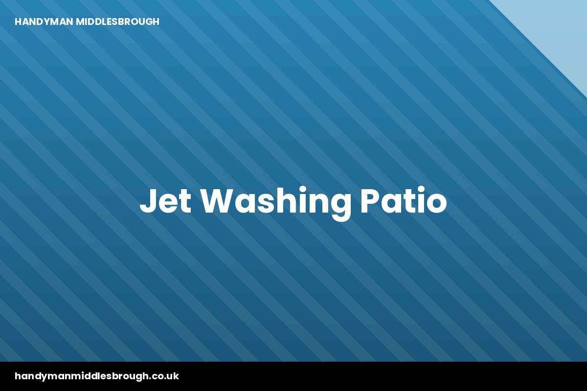 Patio being pressure washed in Marton