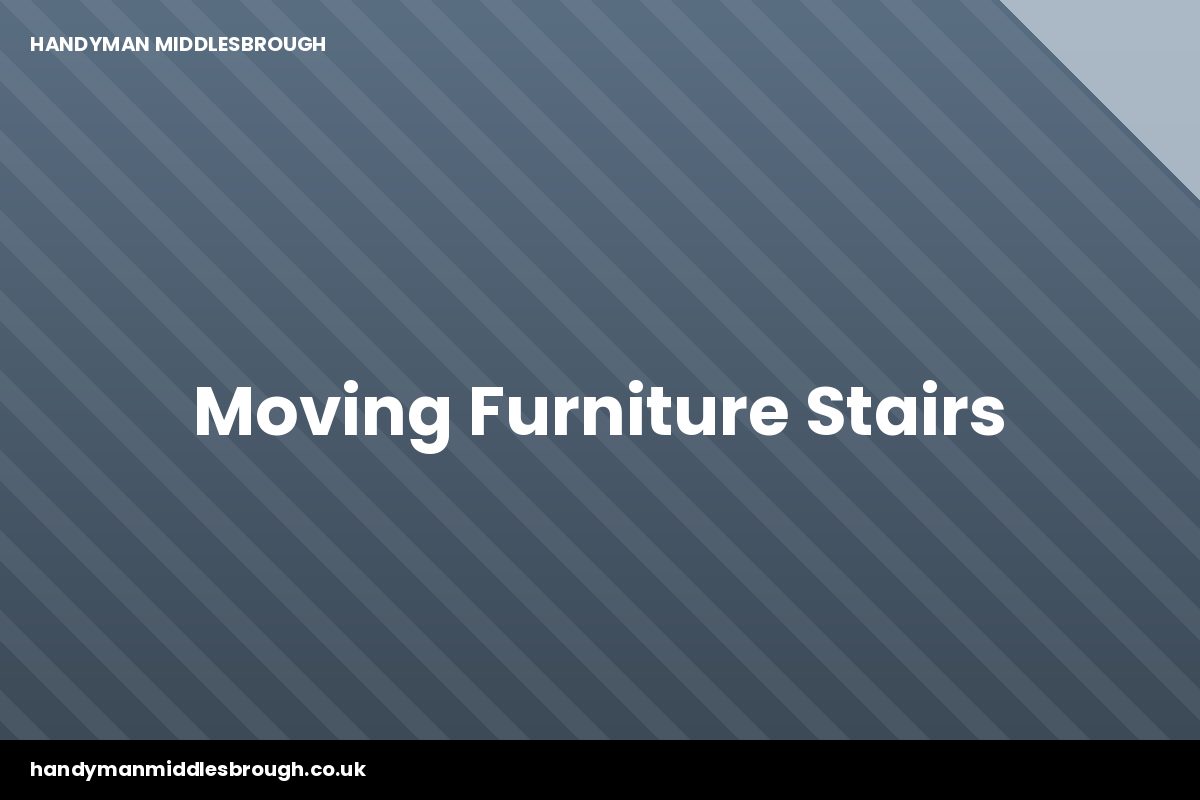 Carrying a sofa up tight stairs