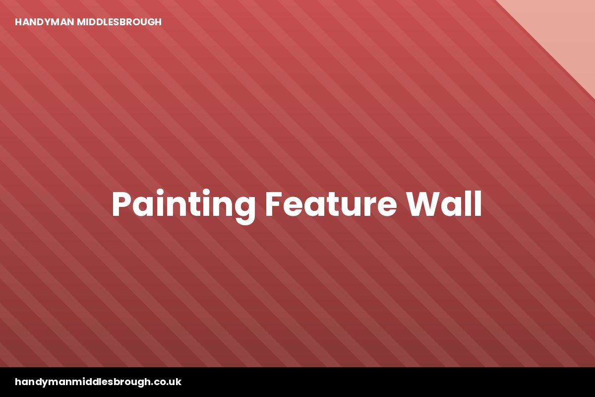 Finished feature wall in Linthorpe