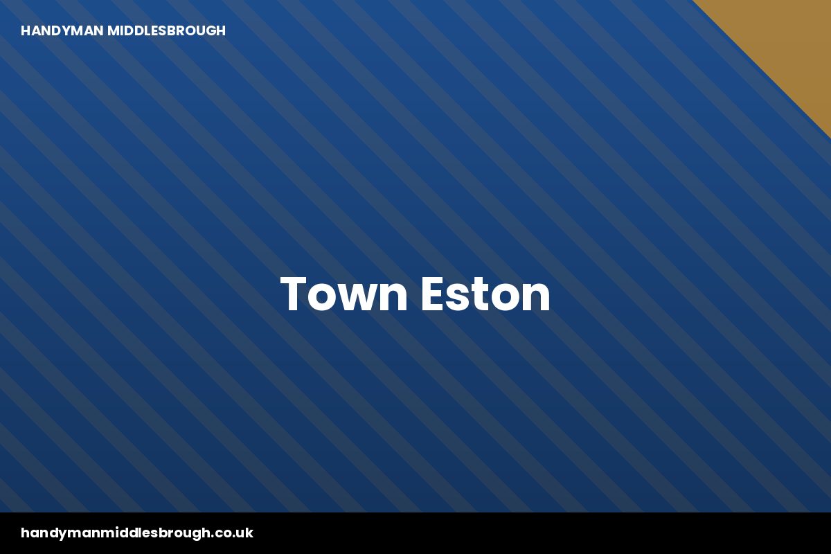 Eston town centre and the Eston Hills with Eston Nab