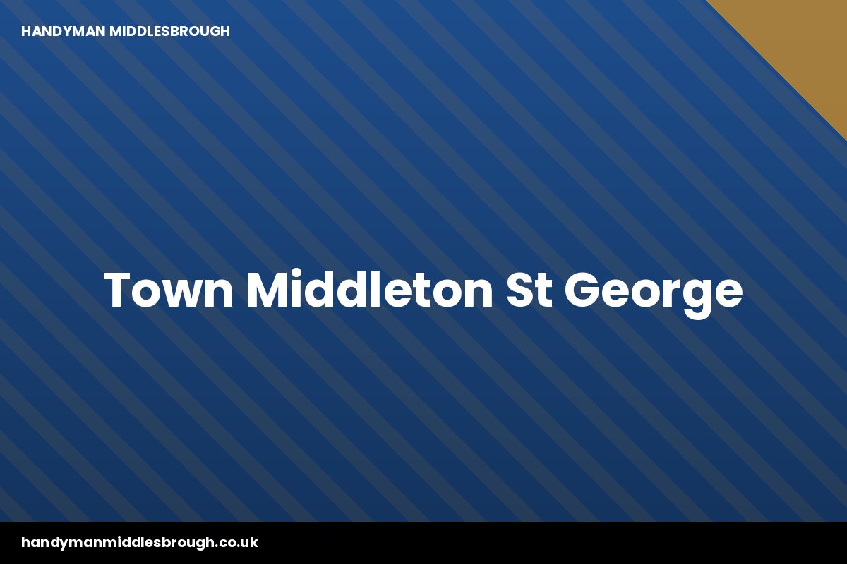 Middleton St George village and Teesside International Airport